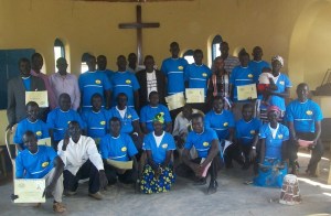 With HIV/AIDS and Christian Family Life trainees from Rumbek area (Nicola was the photographer)