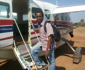 I don't only walk through waters. I also fly over waters like this one with Mission Aviation Fellowship.