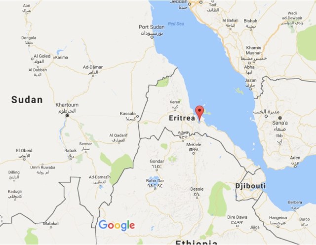 Map of Eritrea