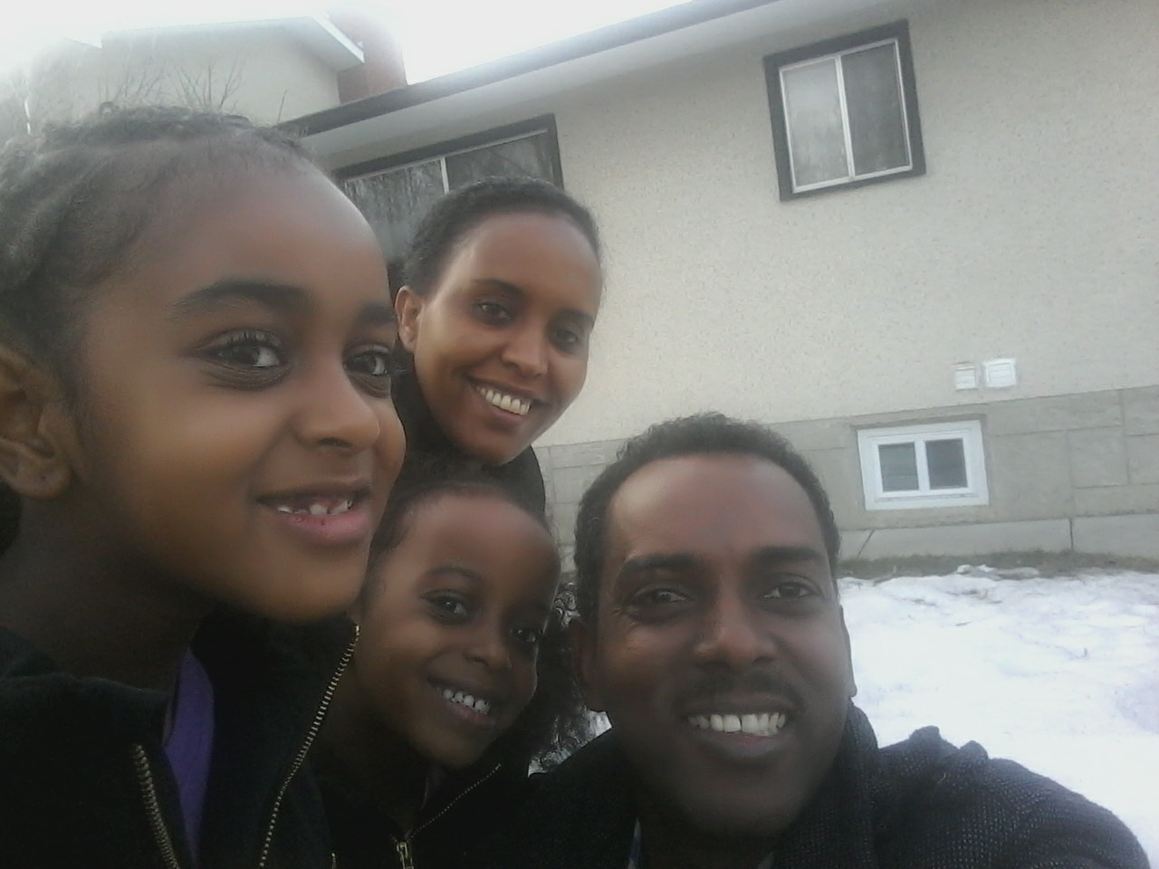 Our very first selfie in Canada